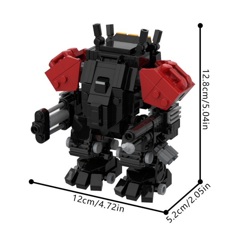 GOBRICKS MOC 206763 Helldivers 2 Automaton Hulk - YWOBB