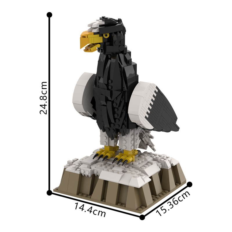 GOBRICKS MOC 211400 Steller's Sea Eagle - YWOBB