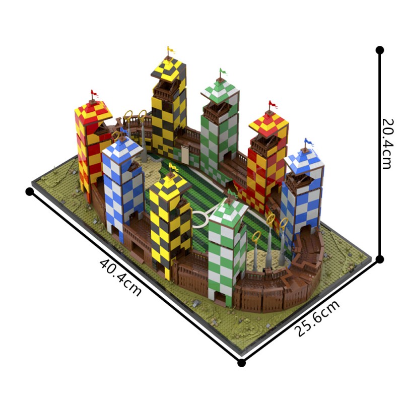 GOBRICKS MOC 210158 Wizarding Sport Stadium - YWOBB