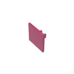 GOBRICKS GDS-M291 Road Sign 2 x 2 Square with Open O Clip - YWOBB