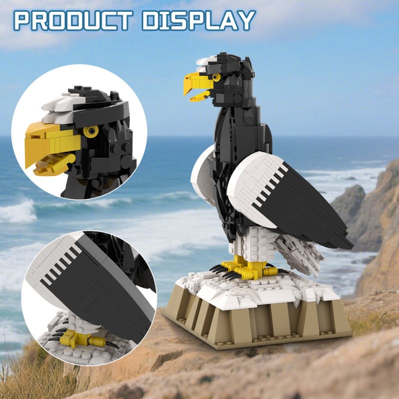GOBRICKS MOC 211400 Steller's Sea Eagle - YWOBB