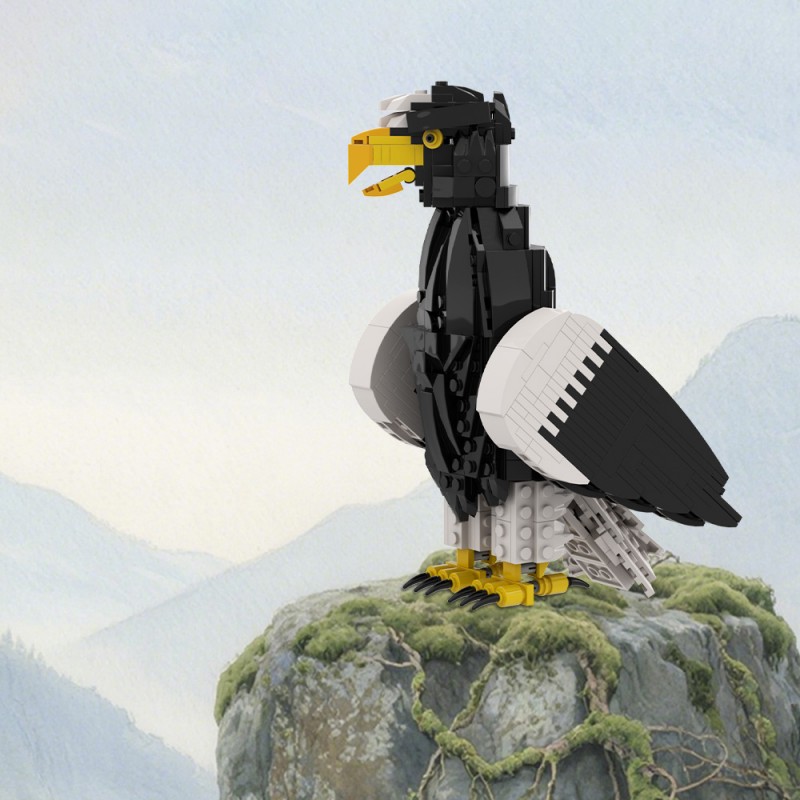 GOBRICKS MOC 211400 Steller's Sea Eagle - YWOBB