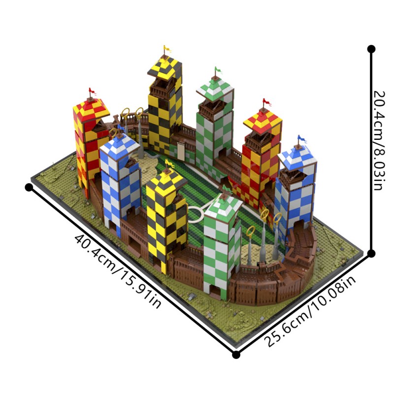 GOBRICKS MOC 210158 Wizarding Sport Stadium - YWOBB