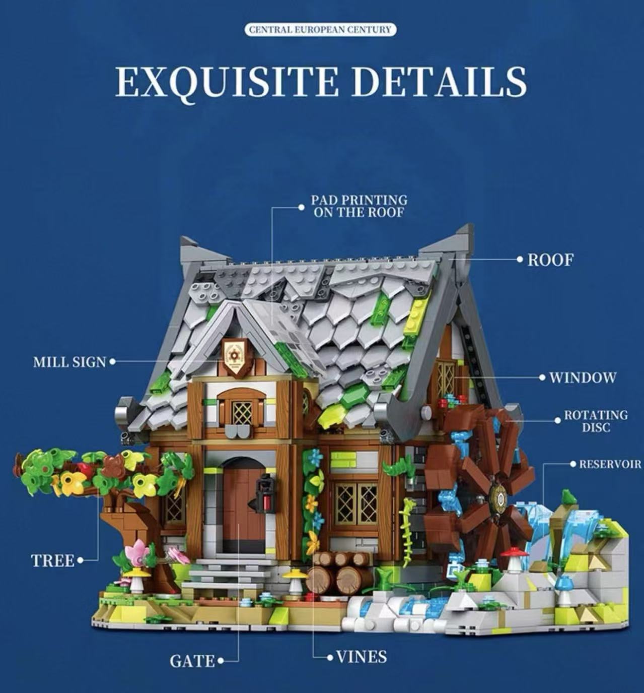 Reobrix 66045 Medieval watermill - YWOBB