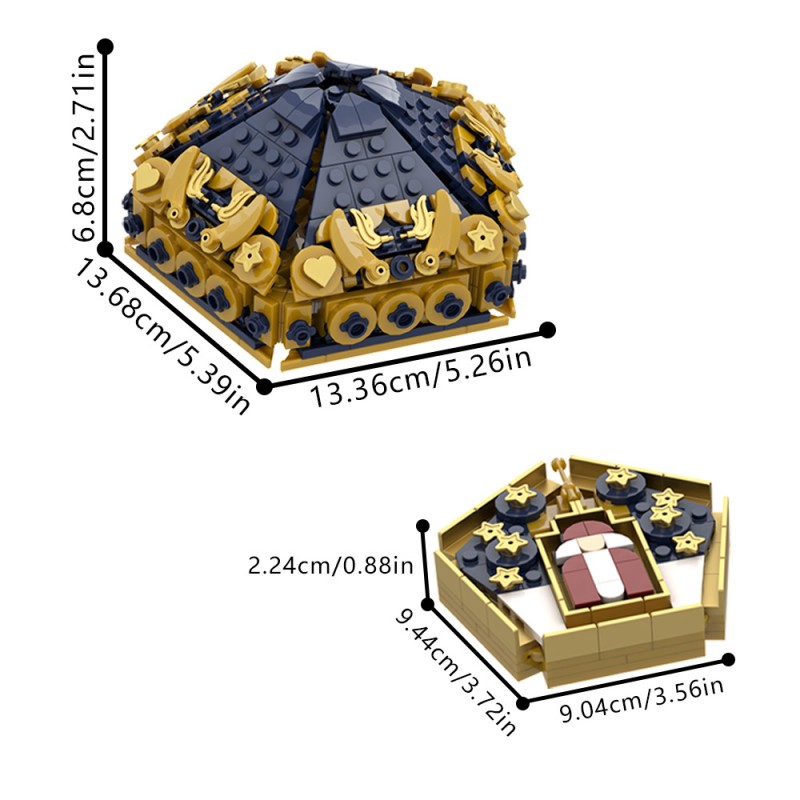 GOBRICKS MOC A2135Y01 Chocolate Frog card - YWOBB