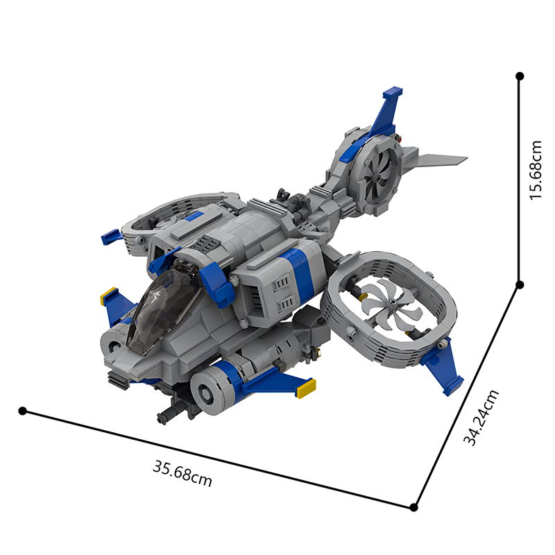 GOBRICKS MOC A2102 Starcraft II Banshee - YWOBB