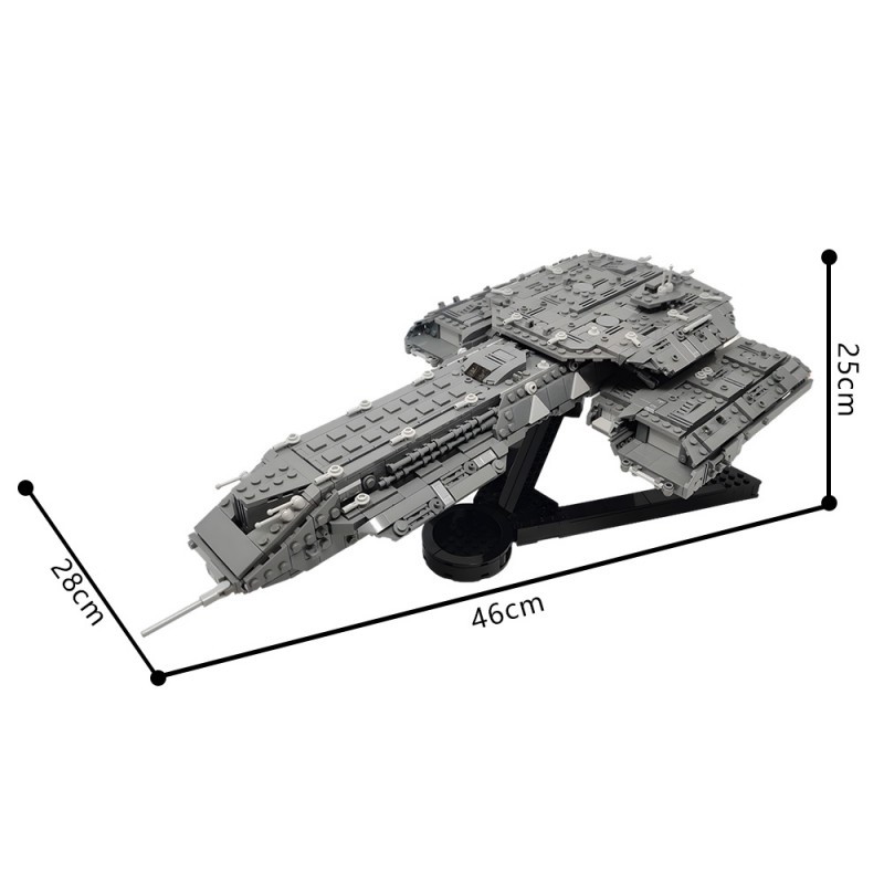 GOBRICKS MOC 136473 Stargate BC-304 Daedalus Deep Space Carrier - YWOBB