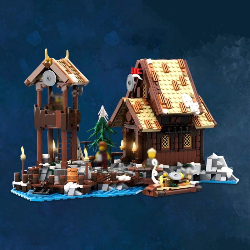GOBRICKS MOC 200311 Viking Village - Seaside Expansion - YWOBB