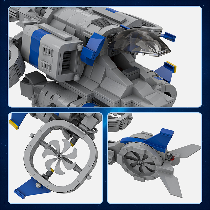 GOBRICKS MOC A2102 Starcraft II Banshee - YWOBB