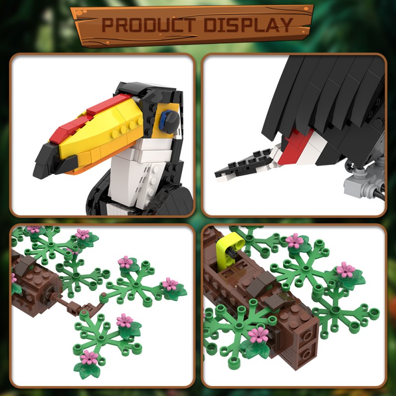 GOBRICKS MOC 208811 Toco Toucan - YWOBB