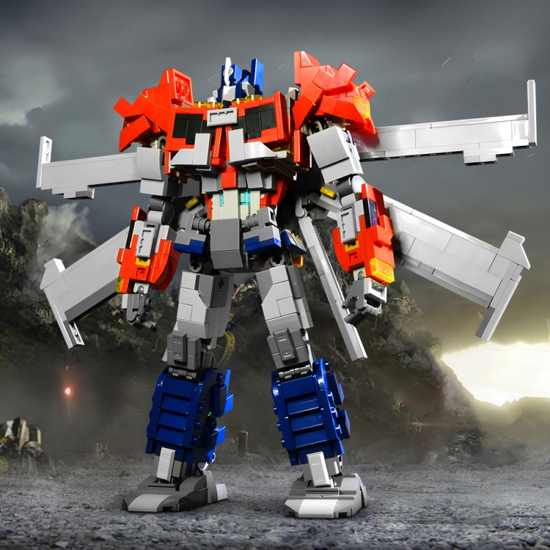 GOBRICKS MOC 205628 Optimus Prime 2.0  Beast Hunters Version  - Transformers Prime - YWOBB