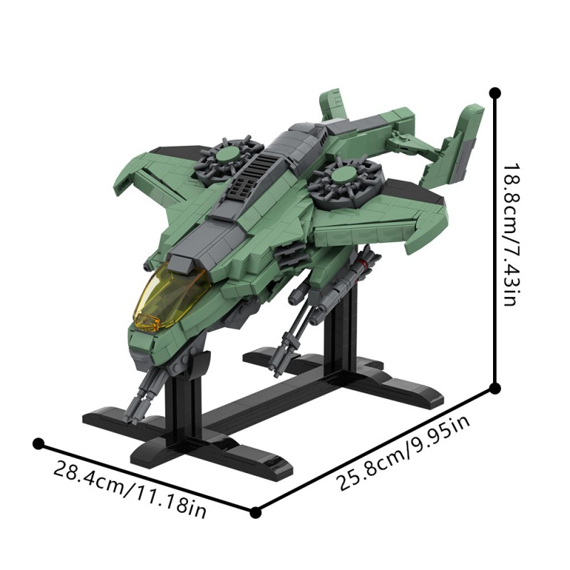 GOBRICKS MOC 207092 Halo AV-22 Sparrowhawk - YWOBB