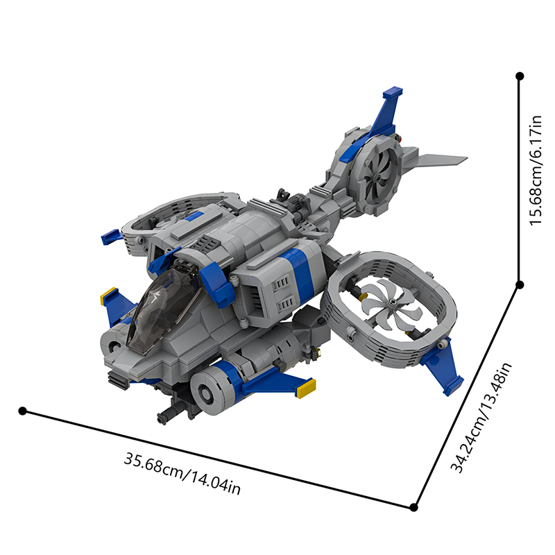 GOBRICKS MOC A2102 Starcraft II Banshee - YWOBB