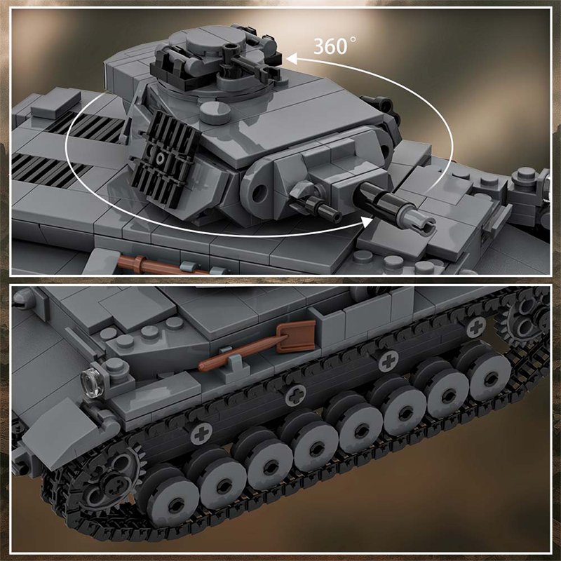 GOBRICKS MOC A1986 Panzer IV D - YWOBB