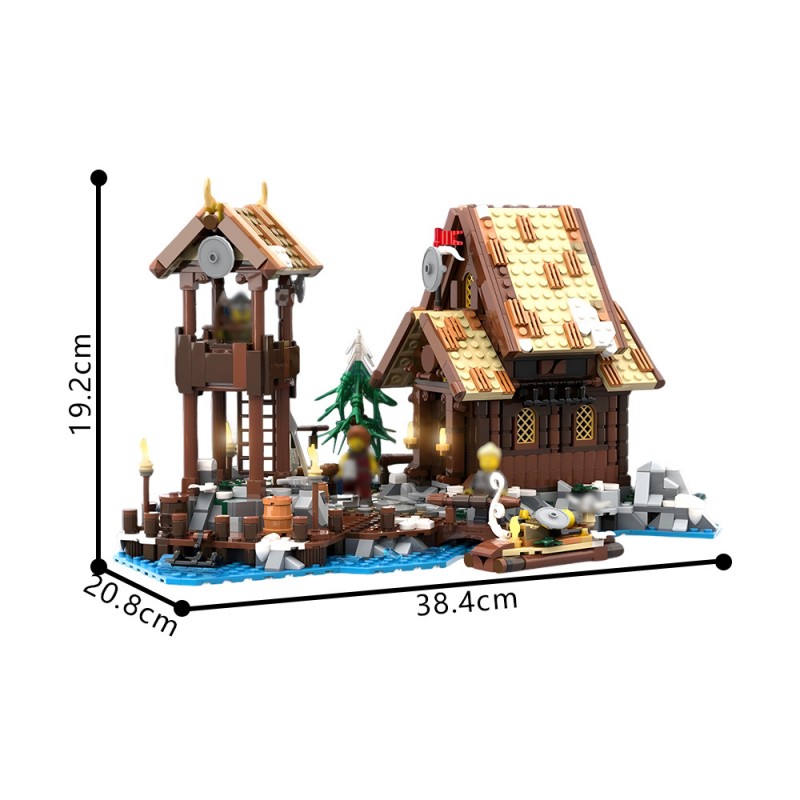GOBRICKS MOC 200311 Viking Village - Seaside Expansion - YWOBB