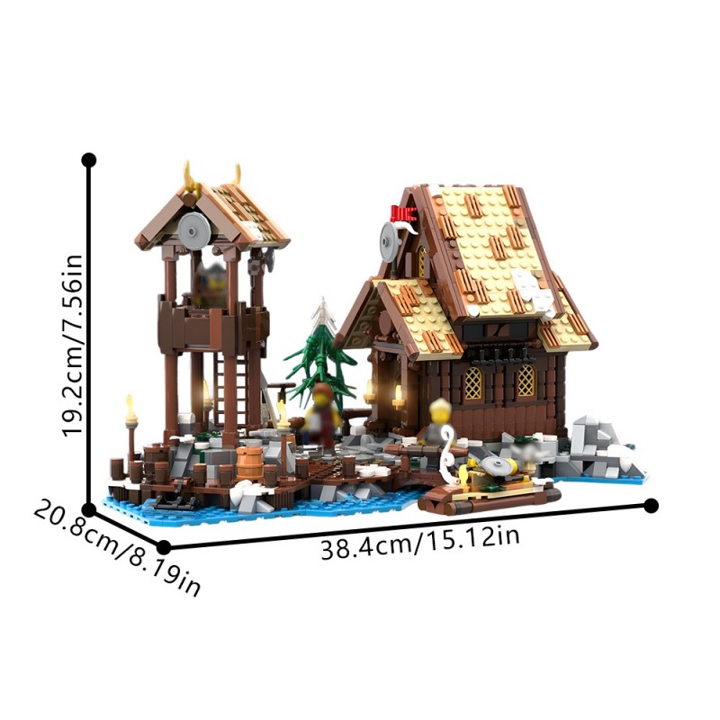 GOBRICKS MOC 200311 Viking Village - Seaside Expansion - YWOBB