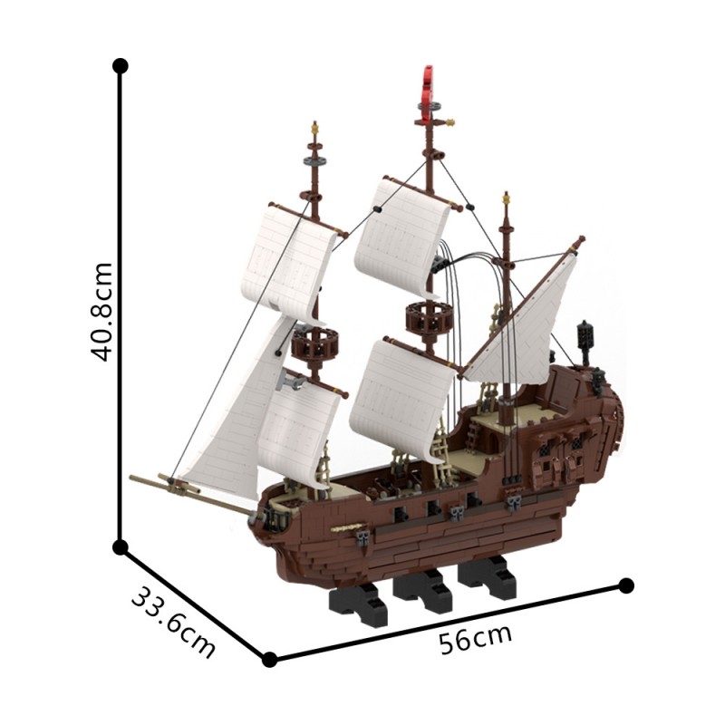 GOBRICKS MOC 194708 lovely tall ship - YWOBB