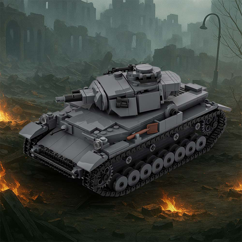 GOBRICKS MOC A1986 Panzer IV D - YWOBB