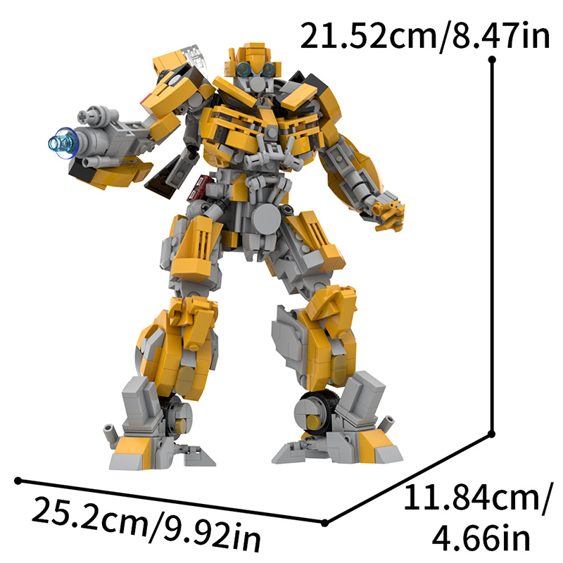 GOBRICKS MOC A1990 Transformers Bumblebee - YWOBB