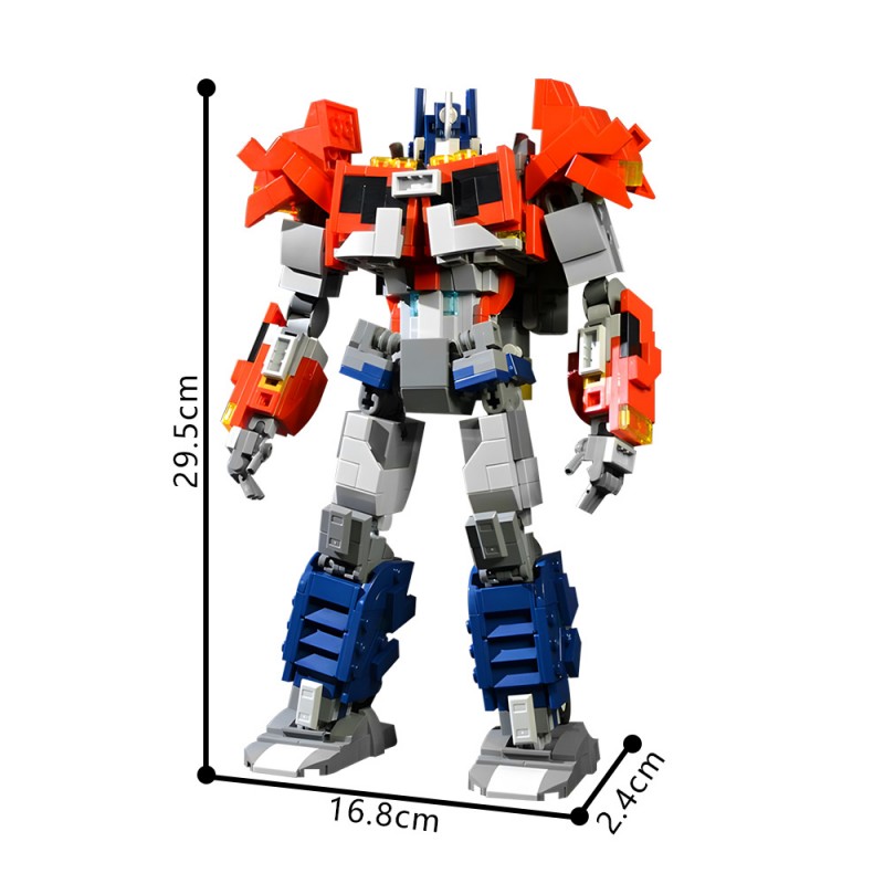 GOBRICKS MOC 205628 Optimus Prime 2.0  Beast Hunters Version  - Transformers Prime - YWOBB