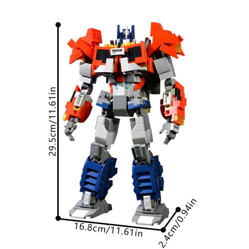 GOBRICKS MOC 205628 Optimus Prime 2.0  Beast Hunters Version  - Transformers Prime - YWOBB