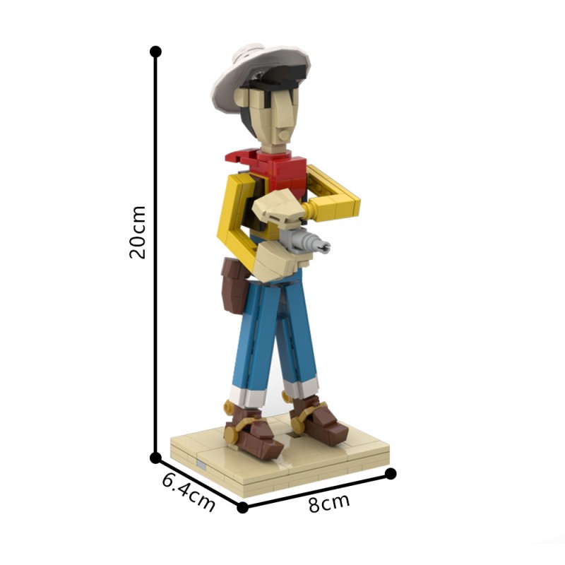 GOBRICKS MOC 204699 Lucky Luke - YWOBB
