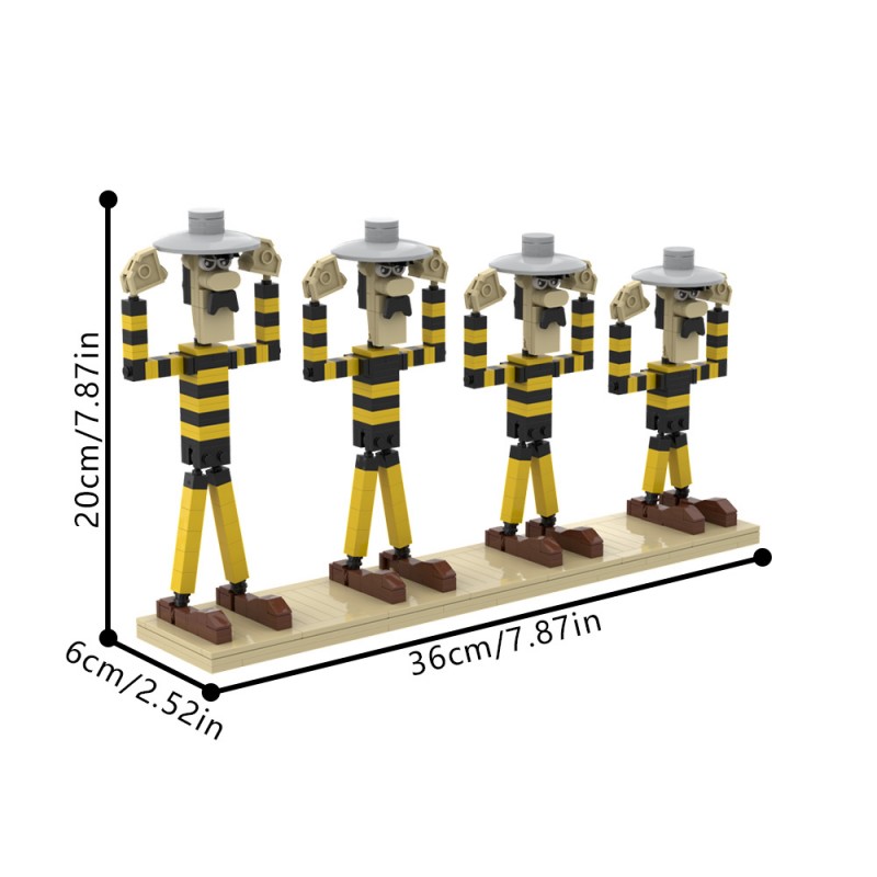 GOBRICKS MOC 204702 Lucky Luke - Dalton - YWOBB