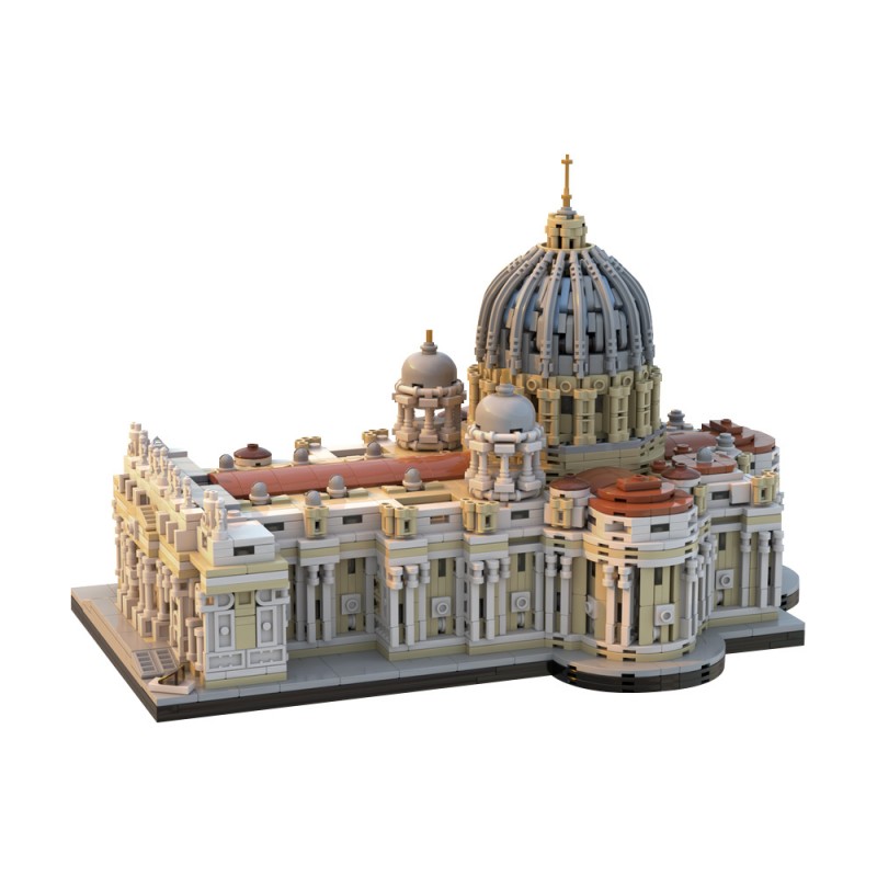GOBRICKS MOC 205664 Saint Peter's Basilica 1:800 - YWOBB