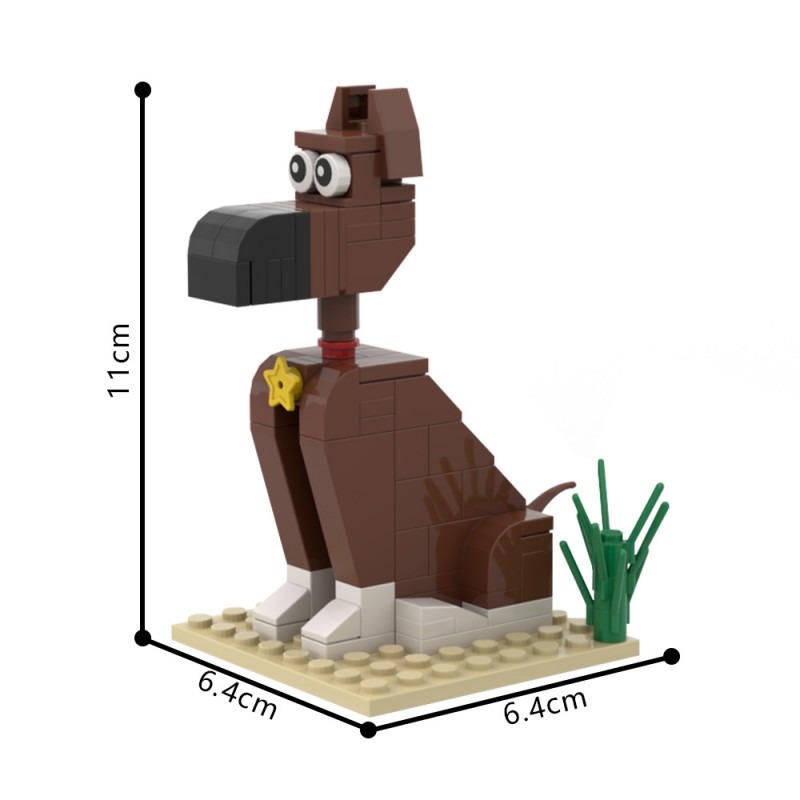 GOBRICKS MOC 204705 Lucky Luke - Rantanplan - YWOBB