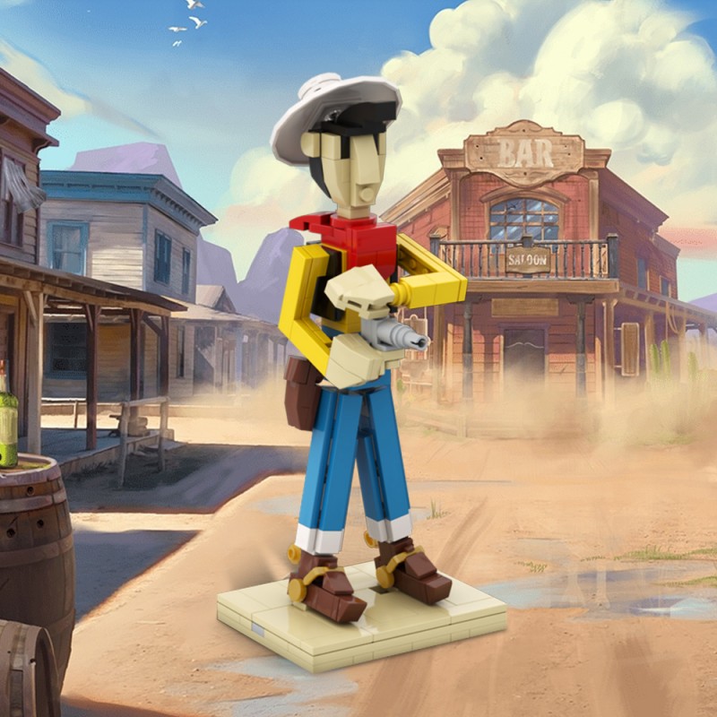 GOBRICKS MOC 204699 Lucky Luke - YWOBB