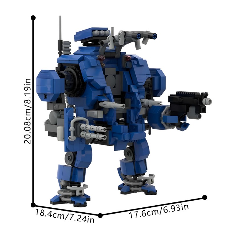 GOBRICKS MOC 214408 Warhammer 40k Invictor Tactical Warsuit - YWOBB