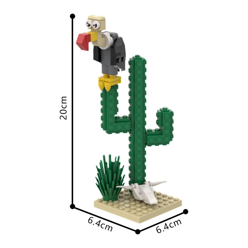 GOBRICKS MOC 204704 Lucky Luke - Cactus - YWOBB