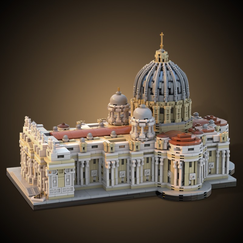GOBRICKS MOC 205664 Saint Peter's Basilica 1:800 - YWOBB