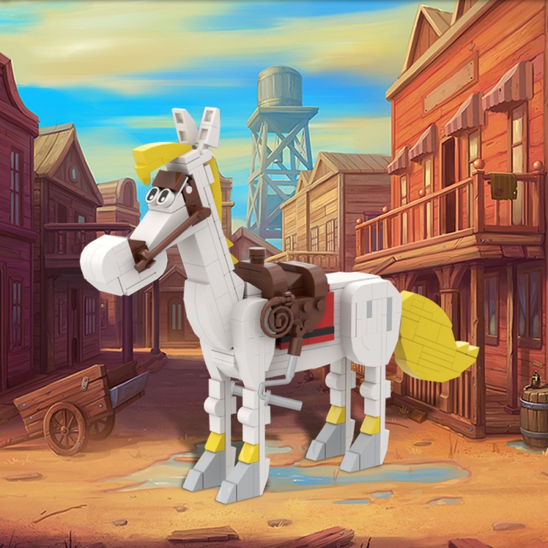 GOBRICKS MOC 204700 Lucky Luke - Jolly Jumper - YWOBB