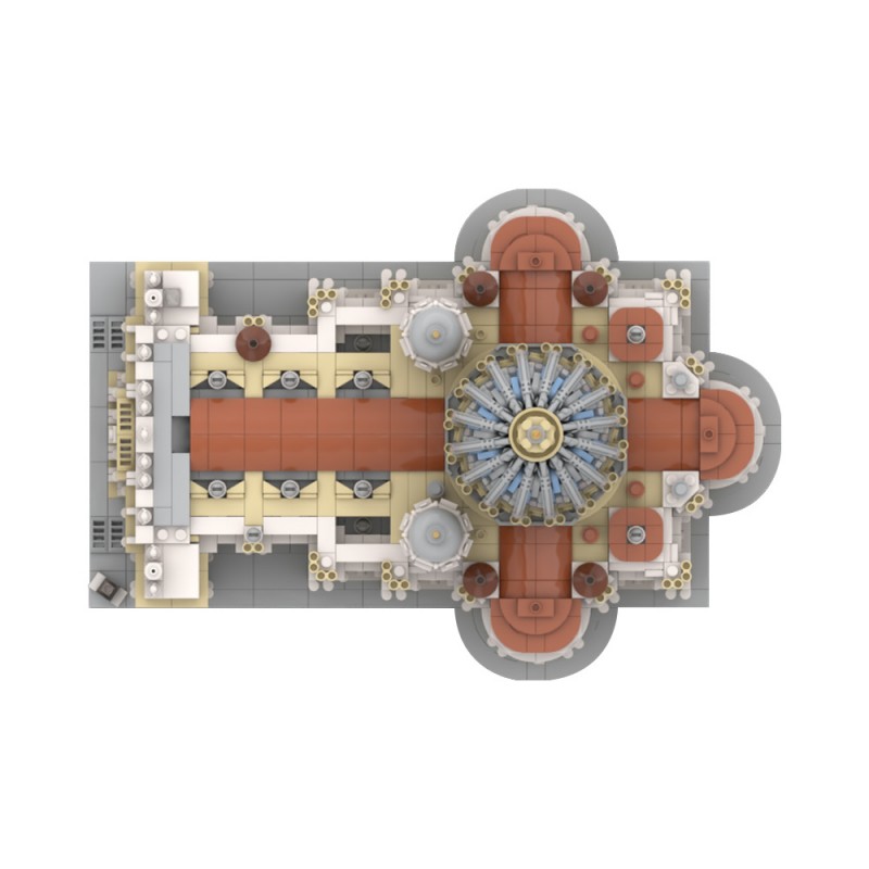 GOBRICKS MOC 205664 Saint Peter's Basilica 1:800 - YWOBB