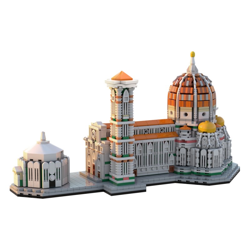 GOBRICKS MOC 183760 Cathedral of Florence 1:800 - YWOBB