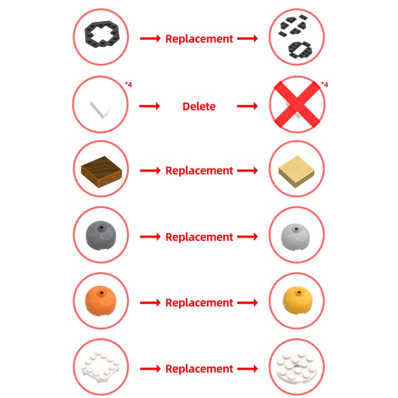 GOBRICKS MOC 183760 Cathedral of Florence 1:800 - YWOBB