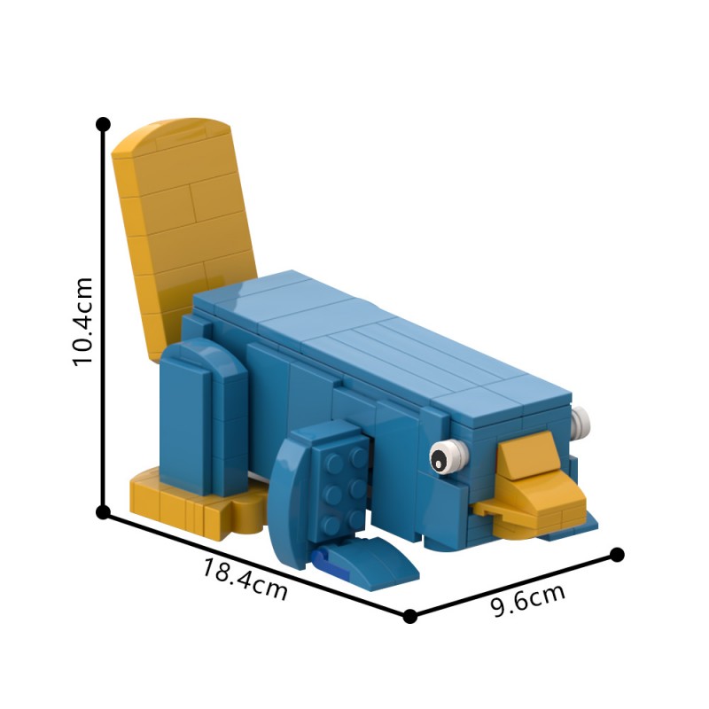 GOBRICKS MOC 208394 Perry the Platypus - YWOBB