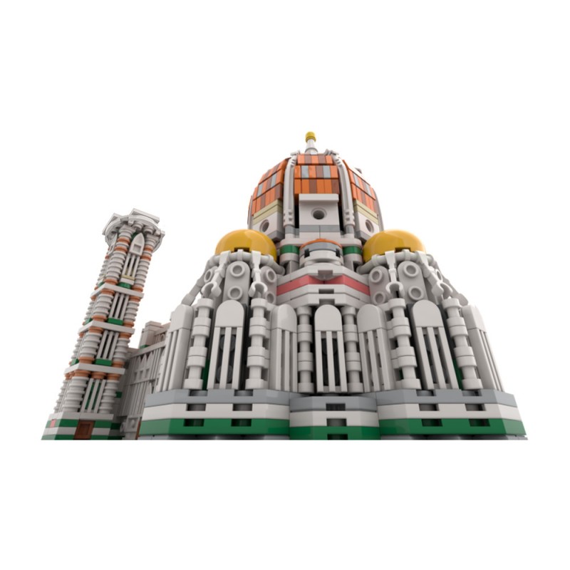 GOBRICKS MOC 183760 Cathedral of Florence 1:800 - YWOBB
