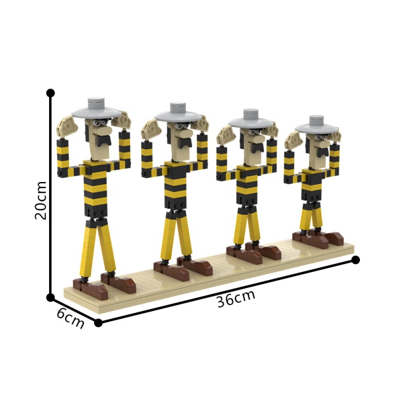GOBRICKS MOC 204702 Lucky Luke - Dalton - YWOBB