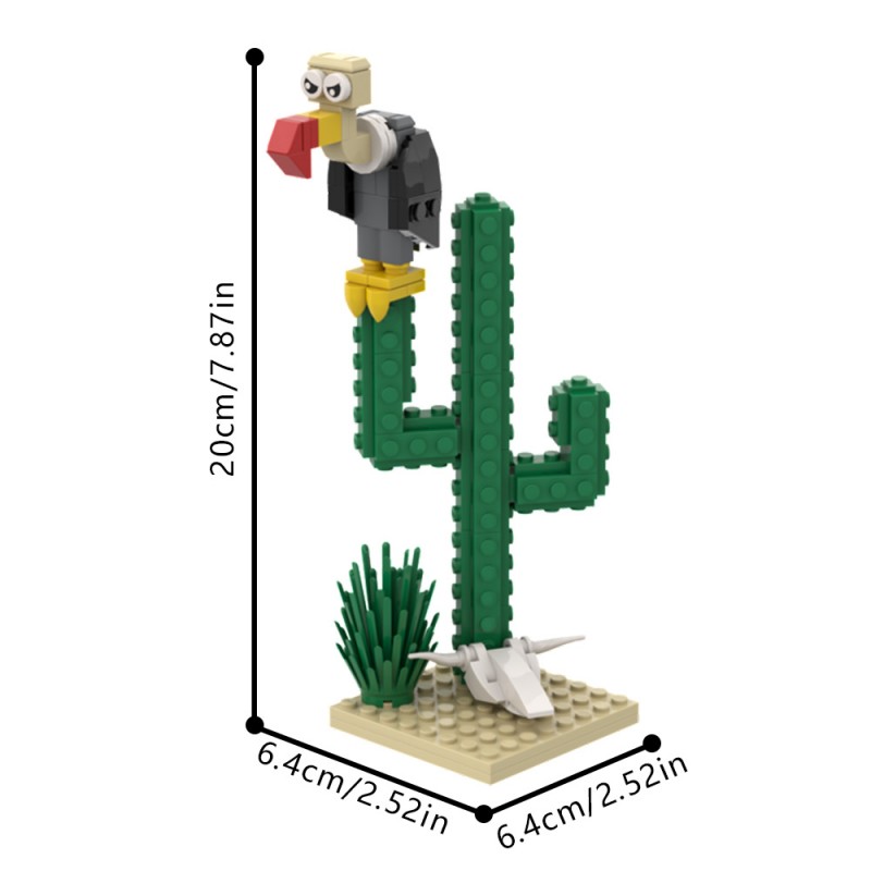 GOBRICKS MOC 204704 Lucky Luke - Cactus - YWOBB