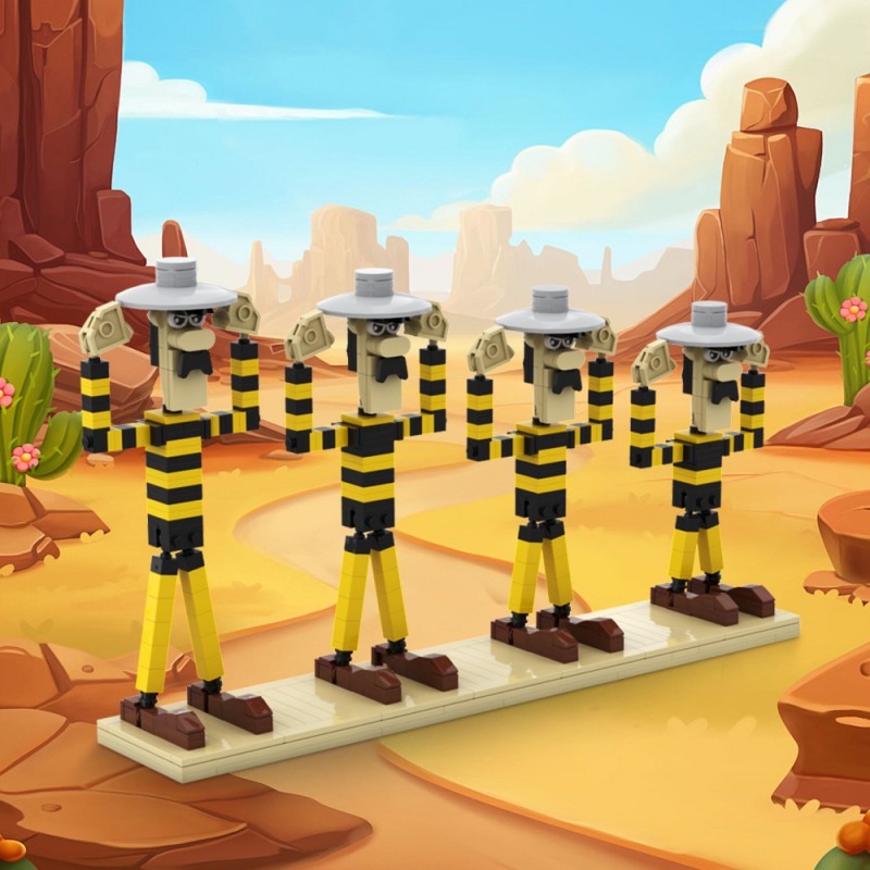 GOBRICKS MOC 204702 Lucky Luke - Dalton - YWOBB