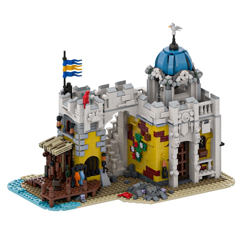 GOBRICKS MOC A1938 Broadside's Brig Redux - YWOBB