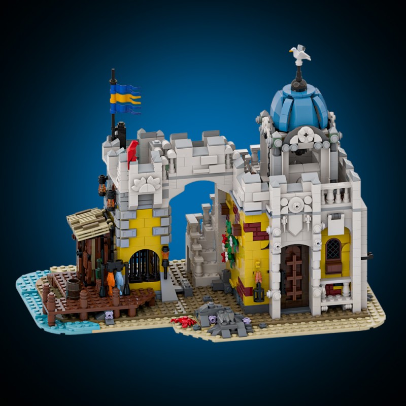 GOBRICKS MOC A1938 Broadside's Brig Redux - YWOBB