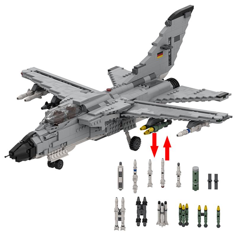 GOBRICKS MOC A1948 Panavia TORNADO 1:32 Minifigure Scale - YWOBB