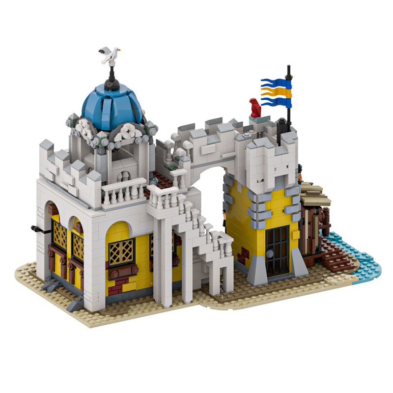 GOBRICKS MOC A1938 Broadside's Brig Redux - YWOBB