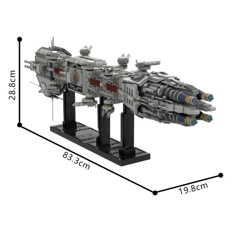 GOBRICKS MOC 211971 NOVA Class Dreadnought from Babylon 5 - YWOBB