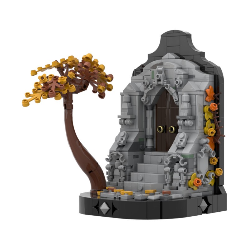 GOBRICKS MOC 208163 Gothic Bookend - YWOBB
