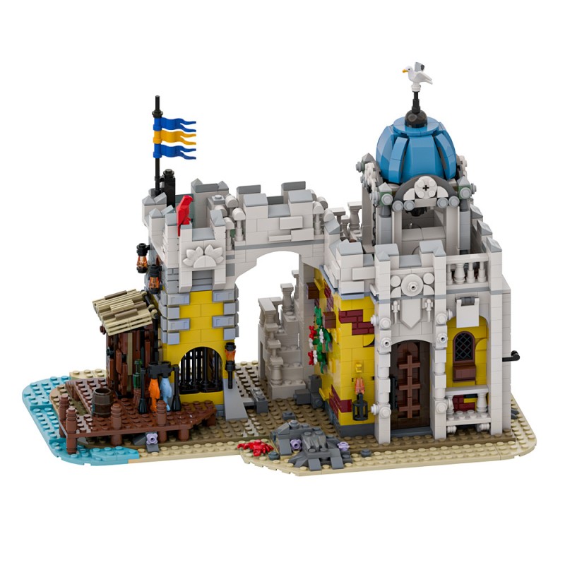 GOBRICKS MOC A1938 Broadside's Brig Redux - YWOBB