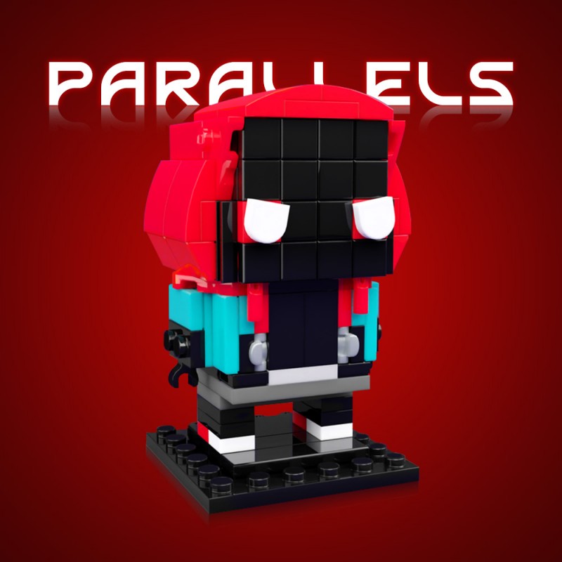GOBRICKS MOC 206711 Miles Morales Custom Brickheadz - YWOBB